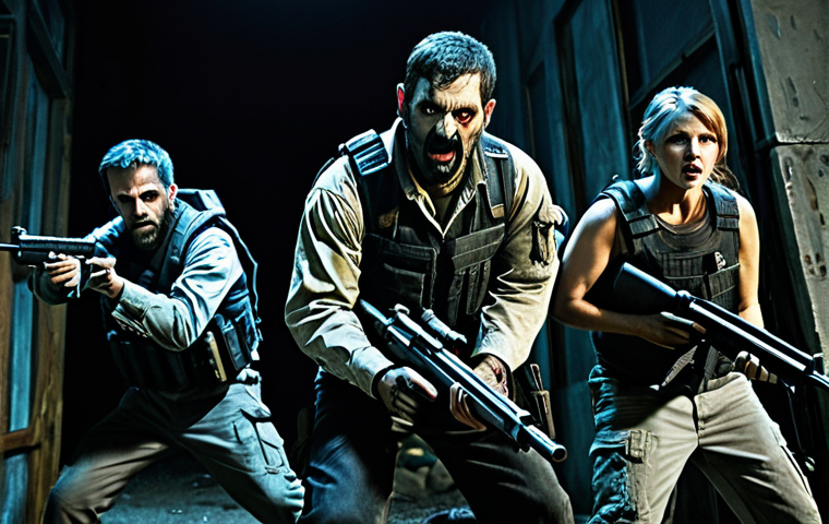**
"A group of four fully clothed players in a zombie survival game, strategically defending their fortified base at night. The scene shows barricaded windows, makeshift defenses, and characters with determined expressions, wielding various weapons. Appropriate attire, safe for work, focus on teamwork and resourcefulness. Professional, perfect anatomy, correct proportions, well-formed hands, natural poses, high quality, family-friendly."
**